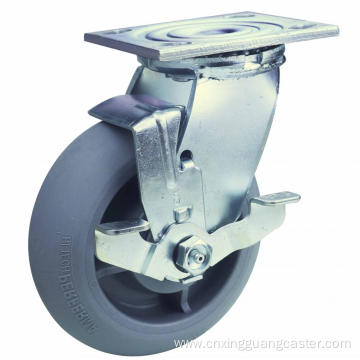 Heavy Duty TPR Caster Side Brake